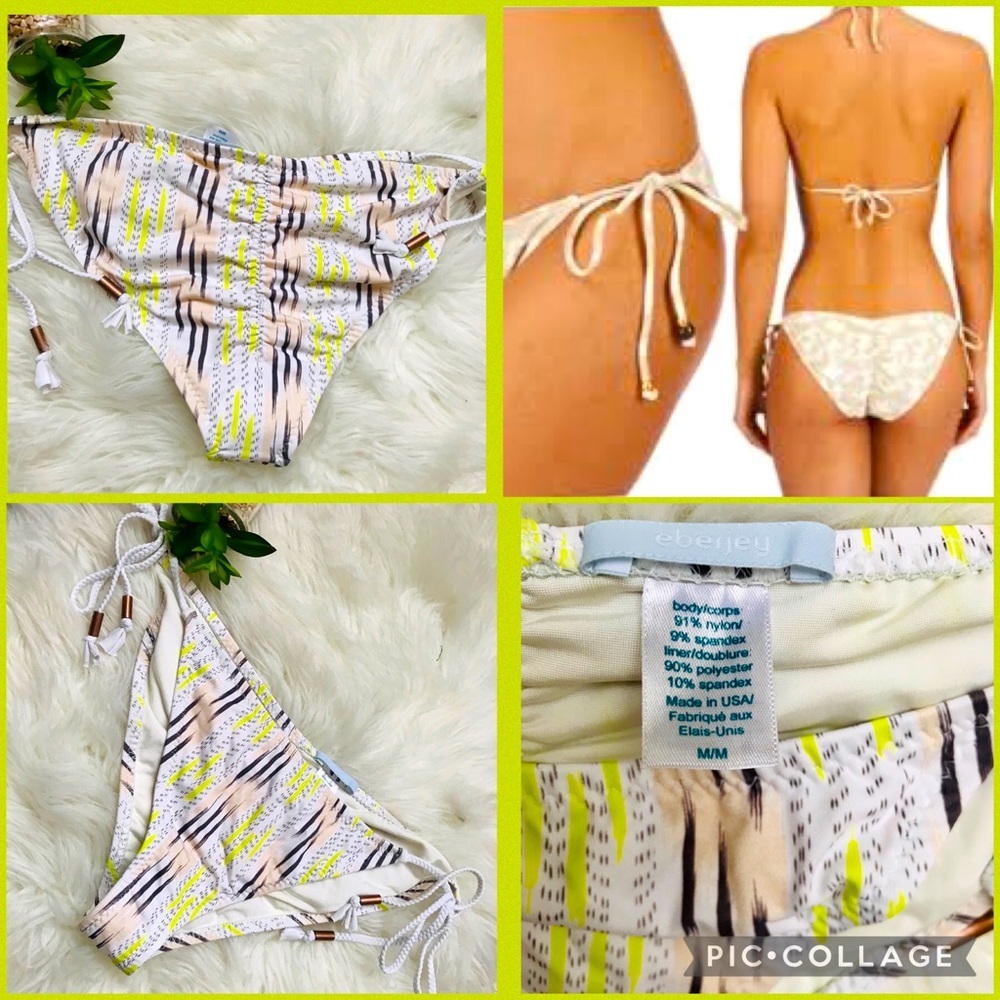 Eberjey Painted Kate Bikini Bottom NWOT size M💚🏄‍♀️🏖